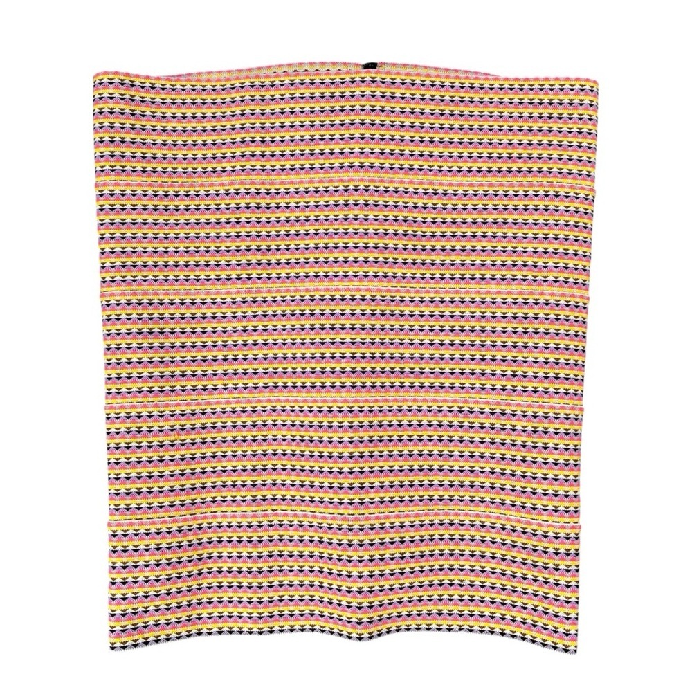 Y2K Pleasure Doing Business Multicolor Bandage Stretchy Mini Skirt Size S